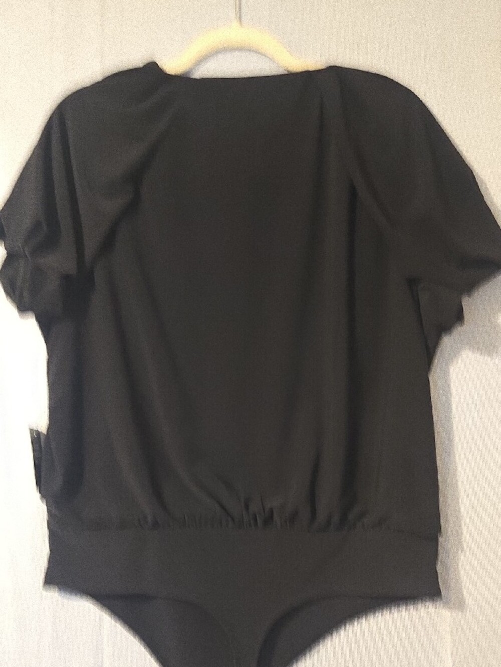 Express Black Bubble Hem Bodysuit Size Large NWT - Picture 9 of 10